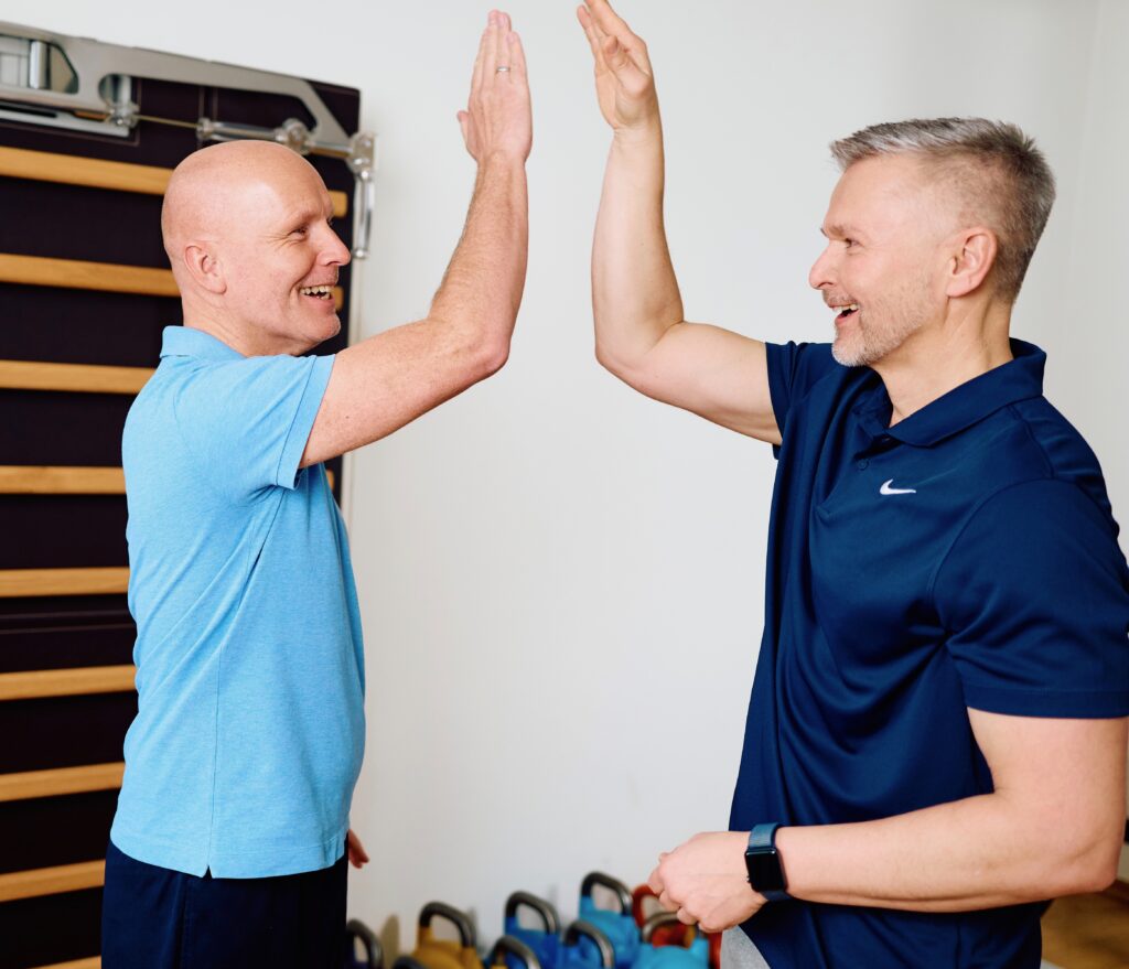 André Sturm im Coaching mit einem Klienten.